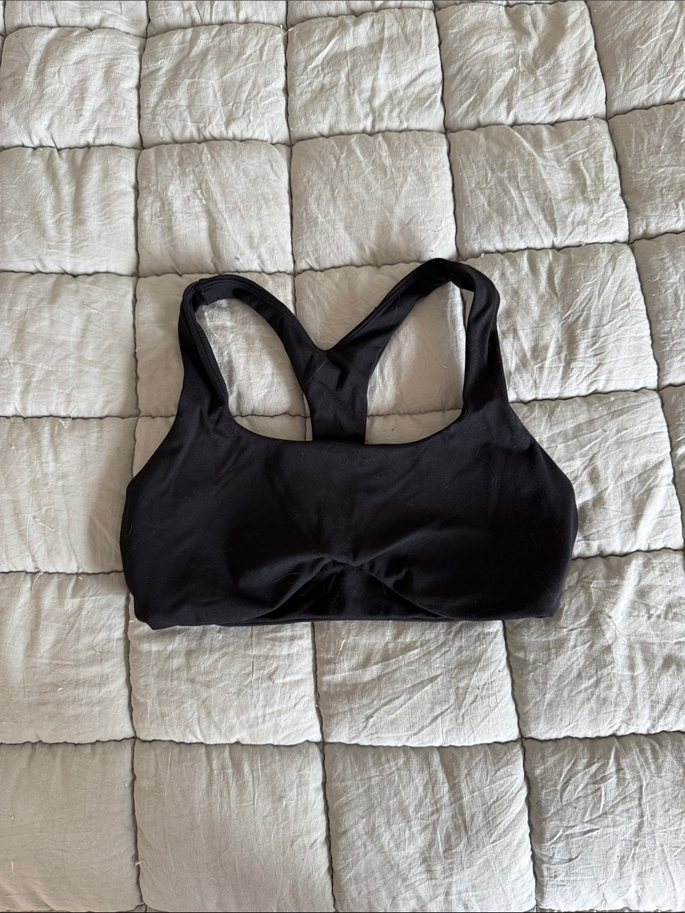 Women's Black Racerback Sleep & Lounge Bralette